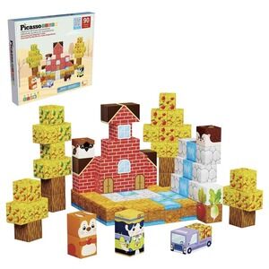 Picasso Tiles Picasso Cubes 1" Fall Autumn Harvest Theme 90 Pieces